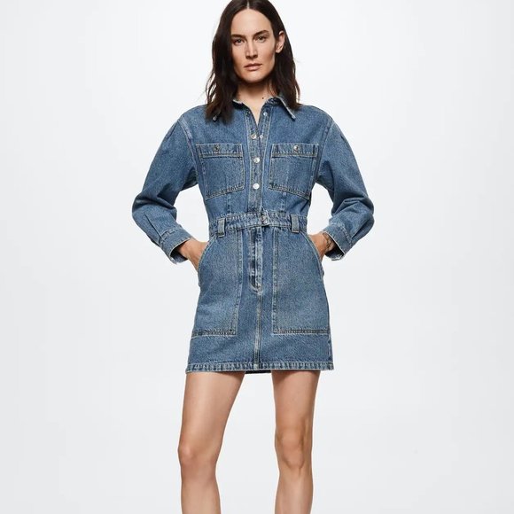Mango Dresses & Skirts - MNG Mango Denim Dress